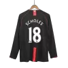 Retro SCHOLES #18 2007/08 Manchester United Away Long Sleeve Soccer Jersey - Soccerdeal