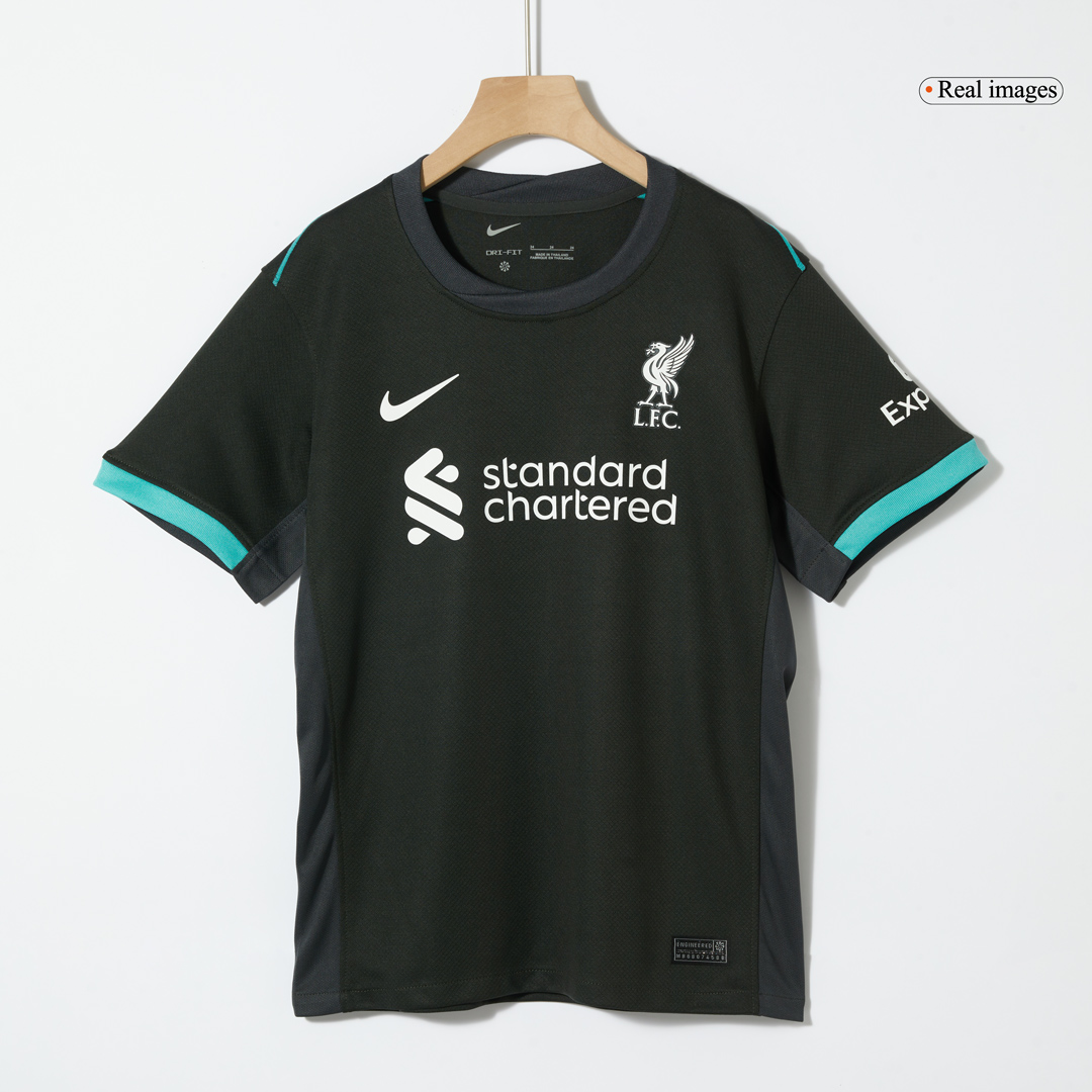 Kid's Liverpool Away Soccer Jersey Kit(Jersey+Shorts) - Soccerdeal
