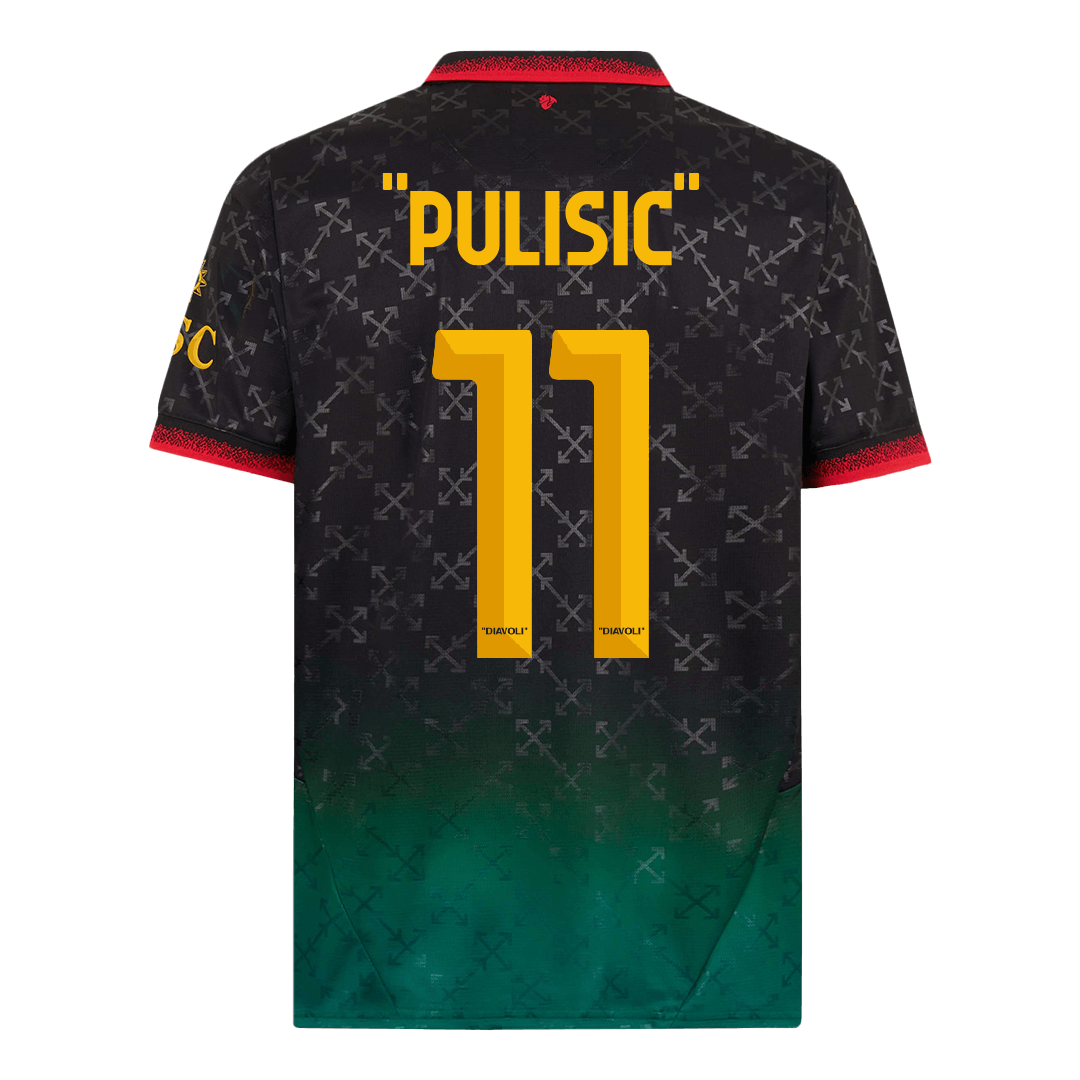 "PULISIC" #11 AC Milan Fourth Away Soccer Jersey - Soccerdeal