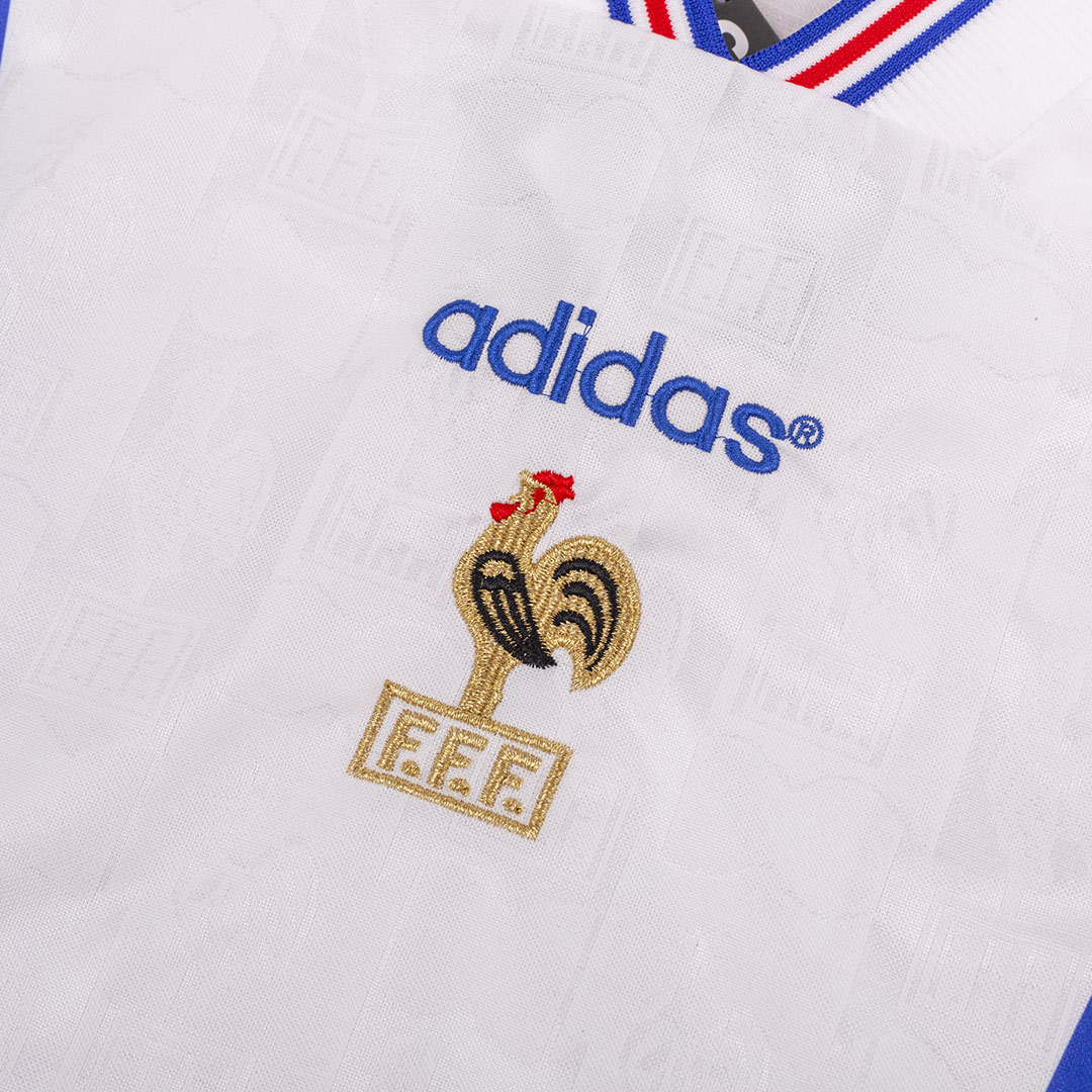 Retro 1996 France Away Soccer Jersey - Soccerdeal