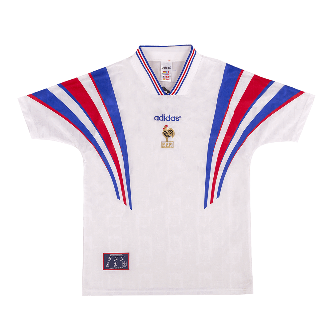 Retro 1996 France Away Soccer Jersey - Soccerdeal