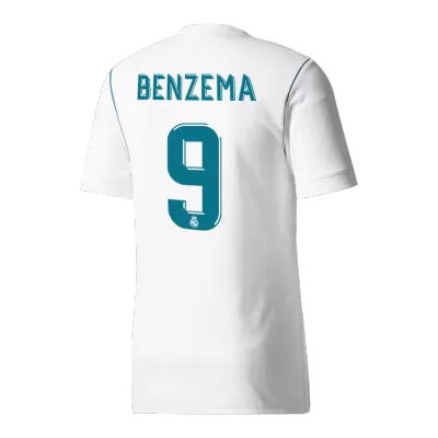 Retro BENZEMA #9 2017/18 Real Madrid Home Soccer Jersey - Soccerdeal