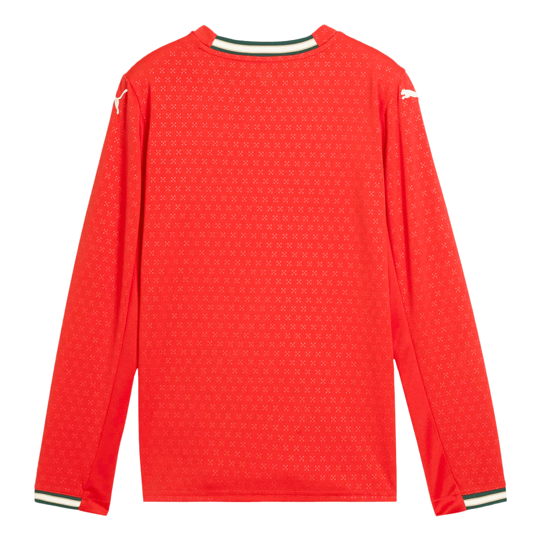 Portugal Home Long Sleeve Soccer Jersey 2025 - Soccerdeal