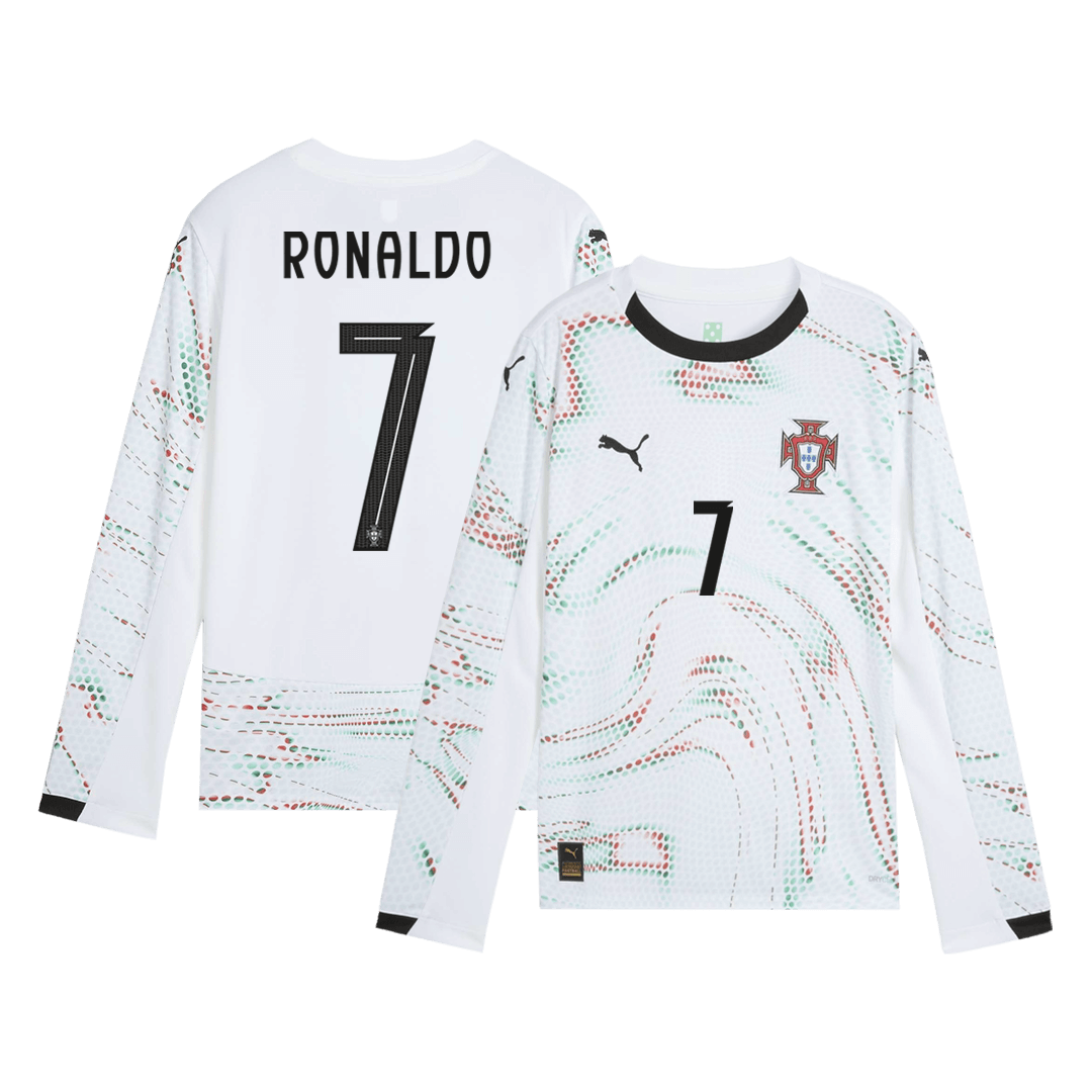 RONALDO #7 Portugal Away Long Sleeve Soccer Jersey 2025 - Soccerdeal