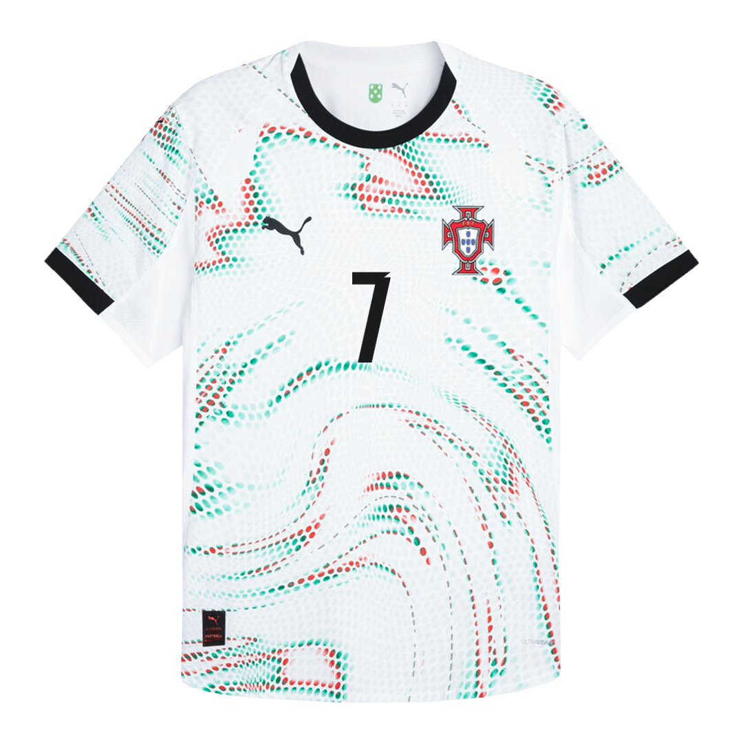 Authentic RONALDO #7 Portugal Away Soccer Jersey 2025 - Soccerdeal