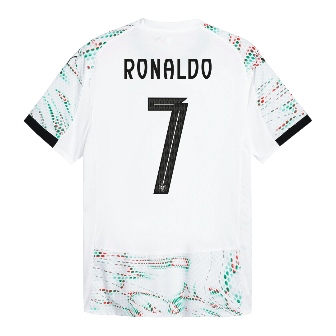 Authentic RONALDO #7 Portugal Away Soccer Jersey 2025 - Soccerdeal