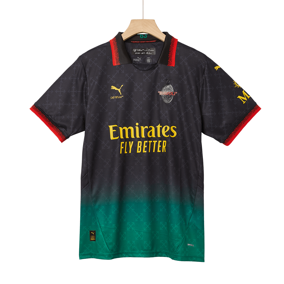 "GIMENEZ" #7 AC Milan Fourth Away Soccer Jersey - Soccerdeal