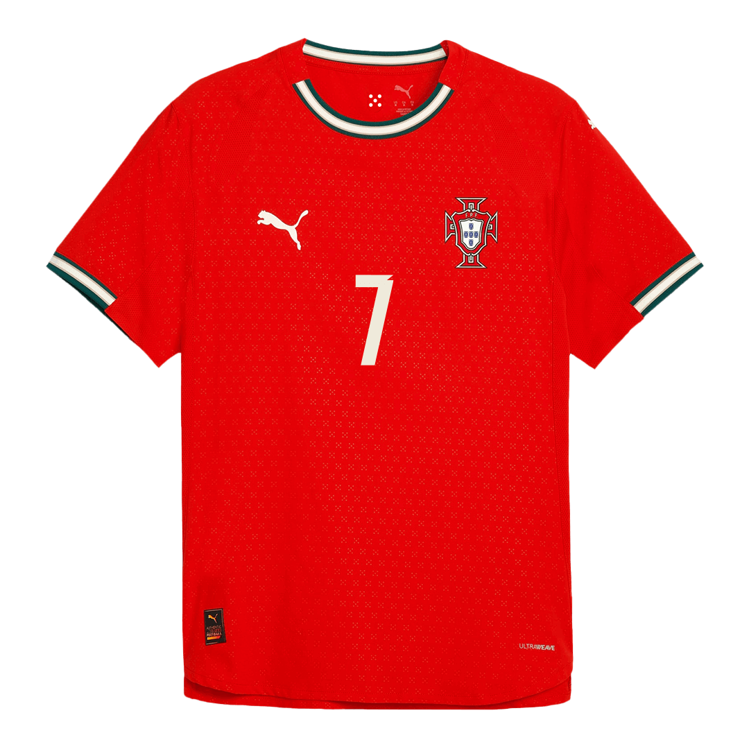 Authentic RONALDO #7 Portugal Home Soccer Jersey 2025 - Soccerdeal