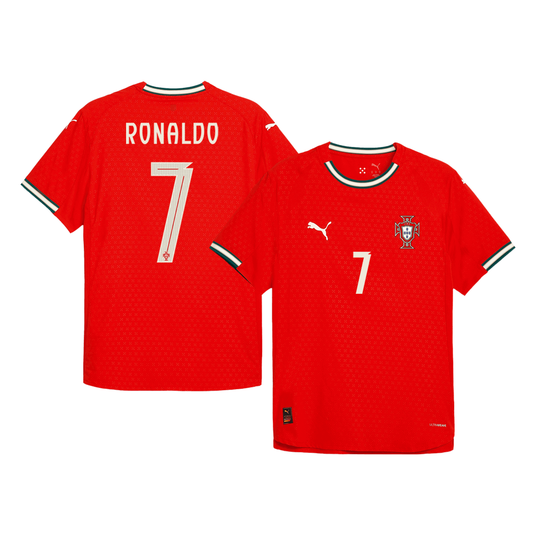 Authentic RONALDO #7 Portugal Home Soccer Jersey 2025 - Soccerdeal