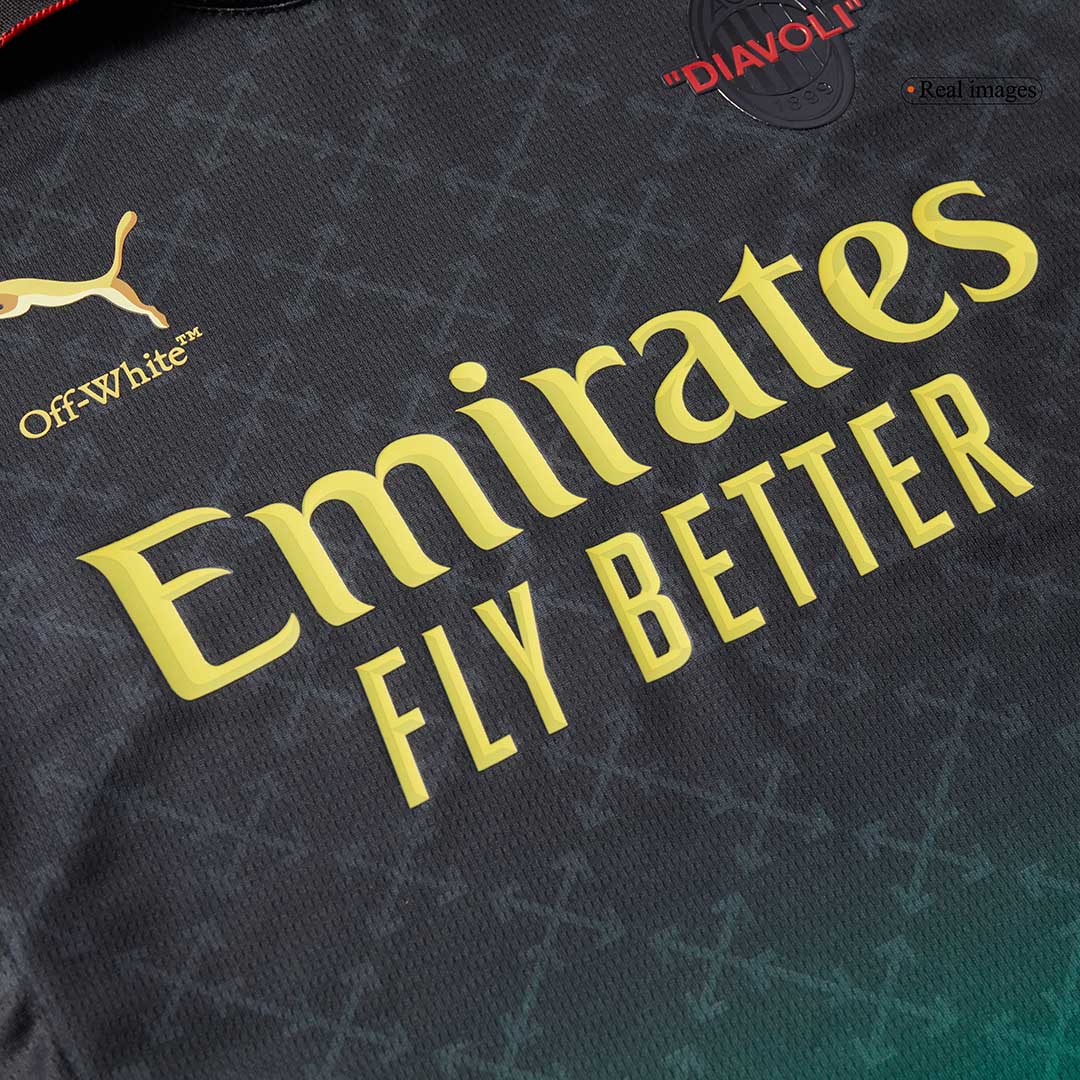 Kid's AC Milan Fourth Away Soccer Jersey Kit(Jersey+Shorts) - Soccerdeal