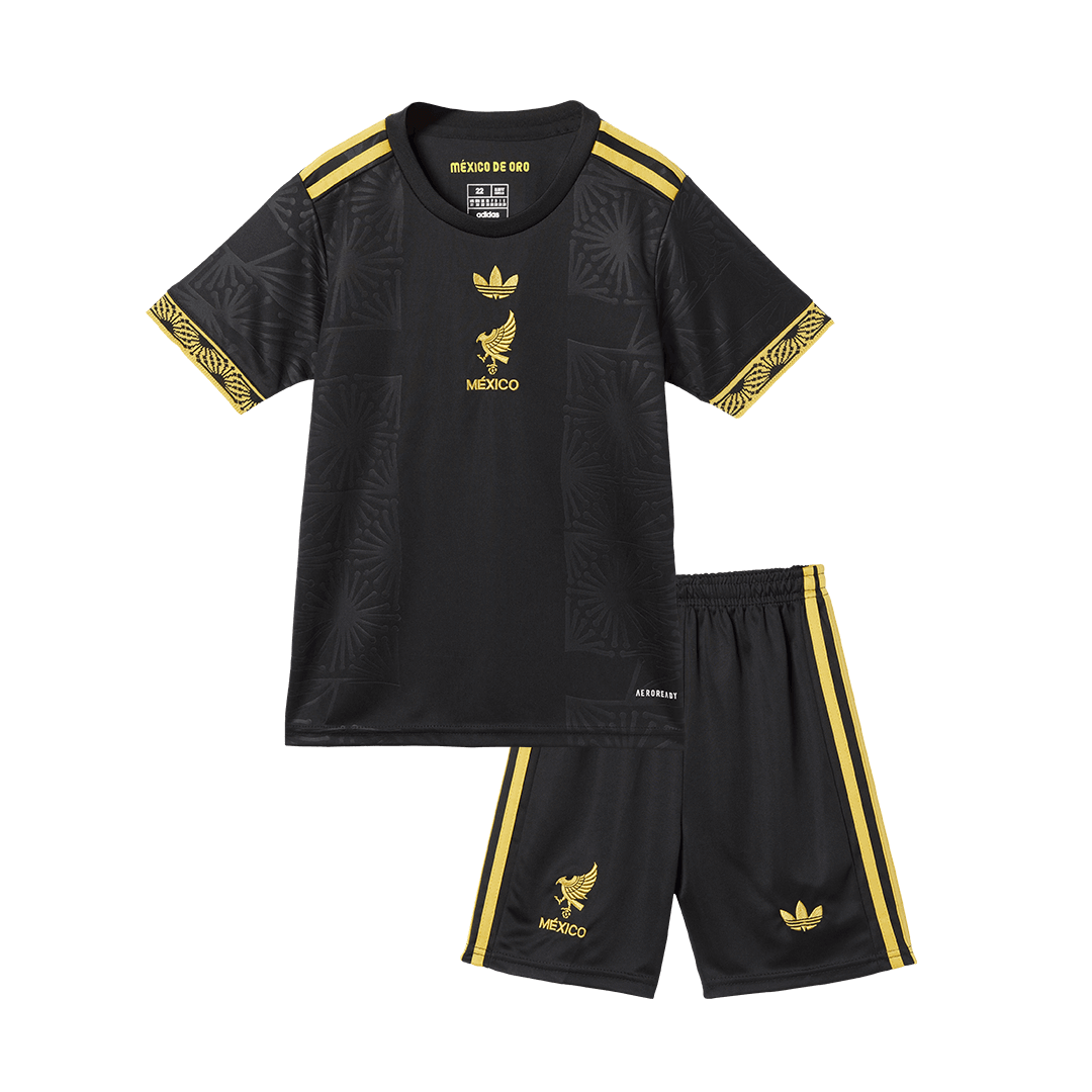 Kid's Mexico Third Away Soccer Jersey Kit(Jersey+Shorts) 2025 - Gold Cup - Soccerdeal