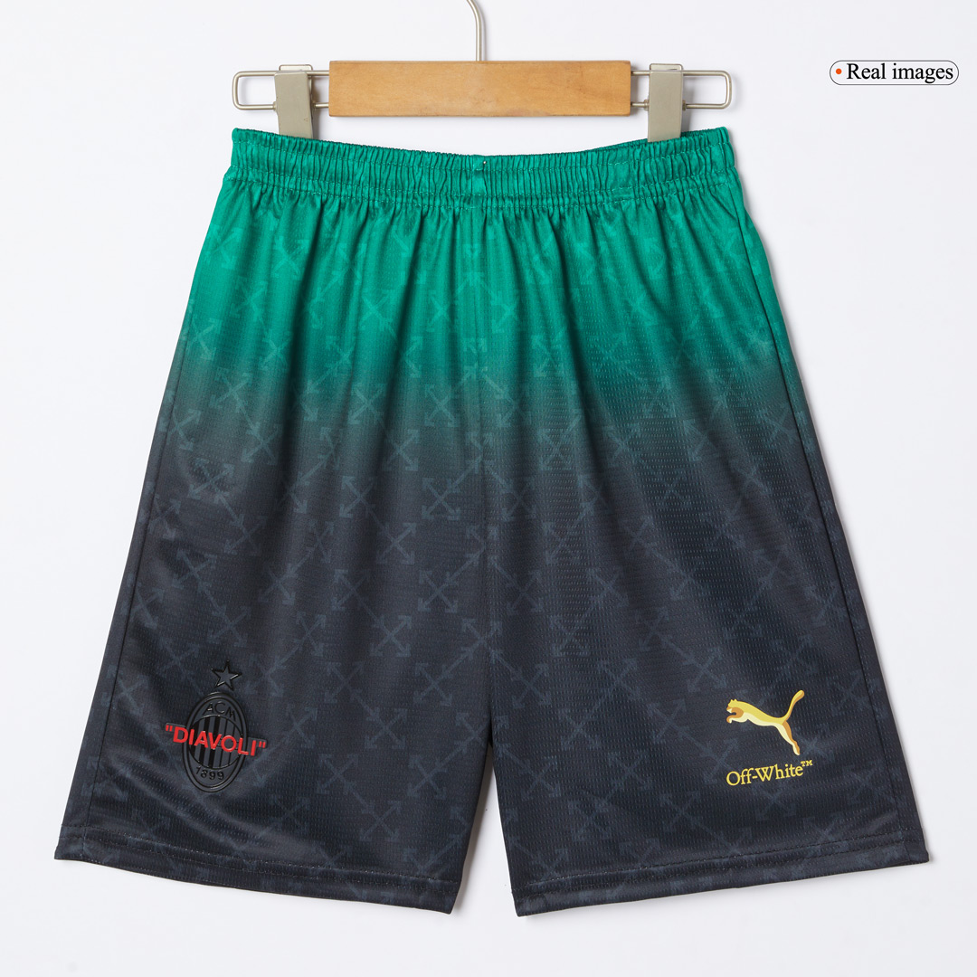 Kid's AC Milan Fourth Away Soccer Jersey Kit(Jersey+Shorts) - Soccerdeal