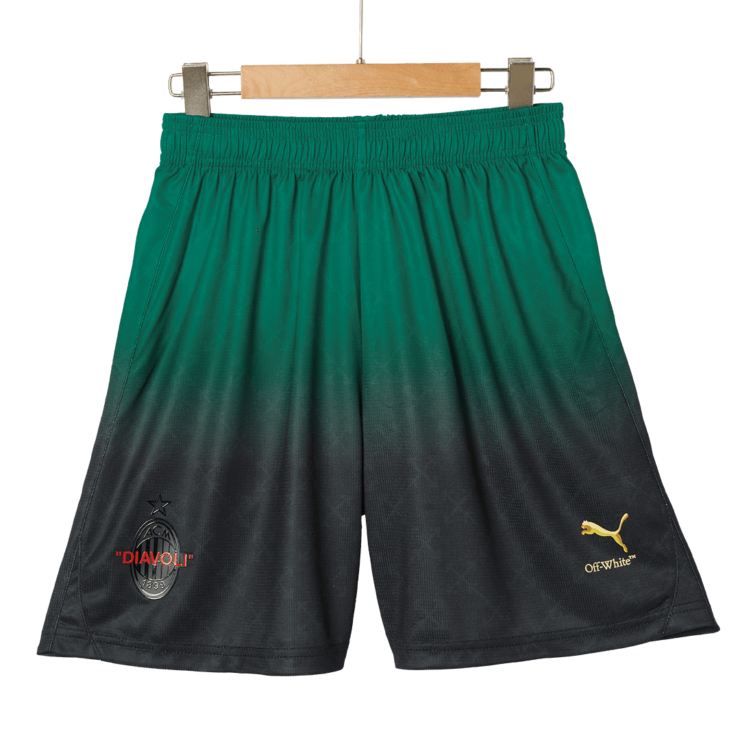 AC Milan Fourth Away Soccer Shorts - Soccerdeal