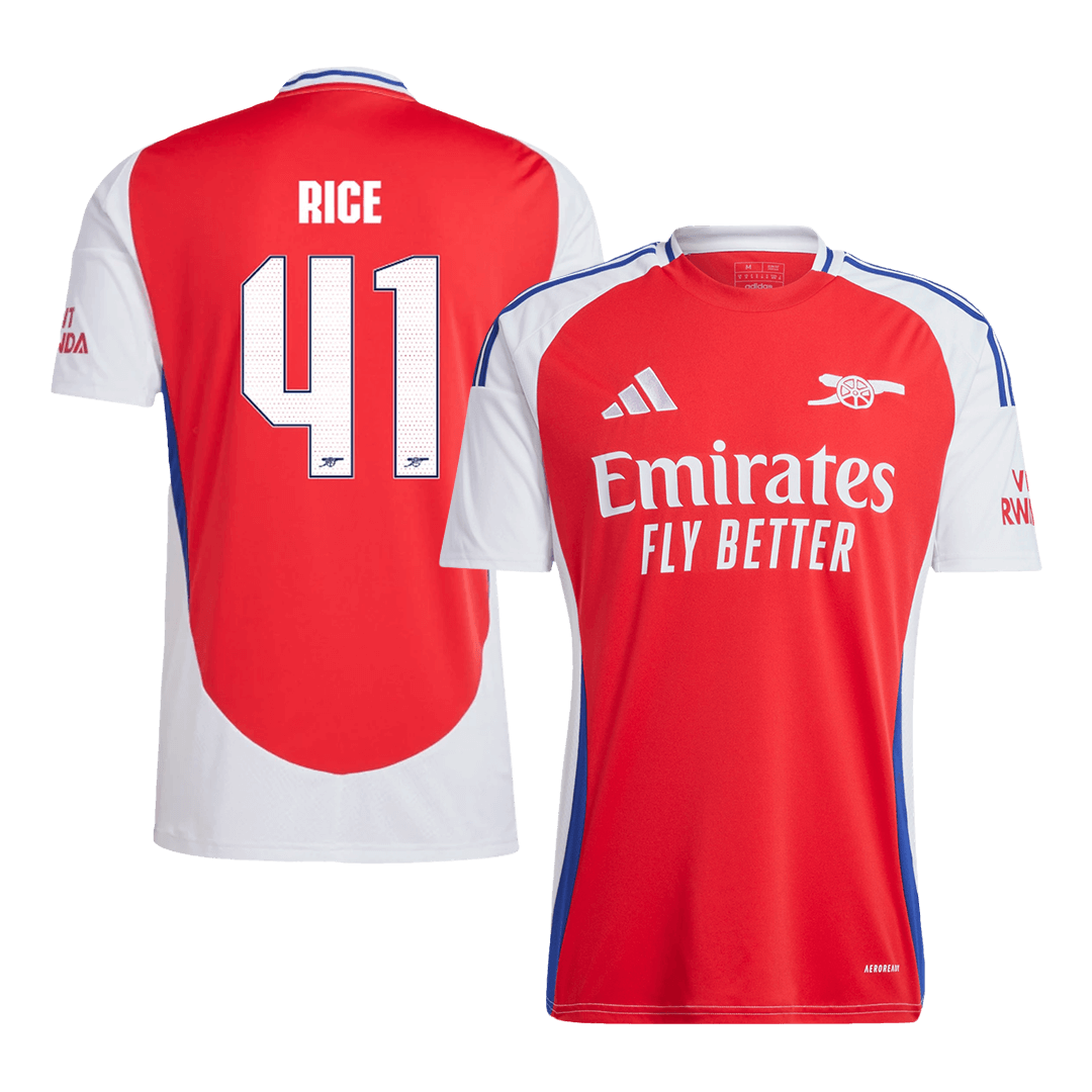 RICE #41 Arsenal Home Soccer Jersey -UCL - Soccerdeal