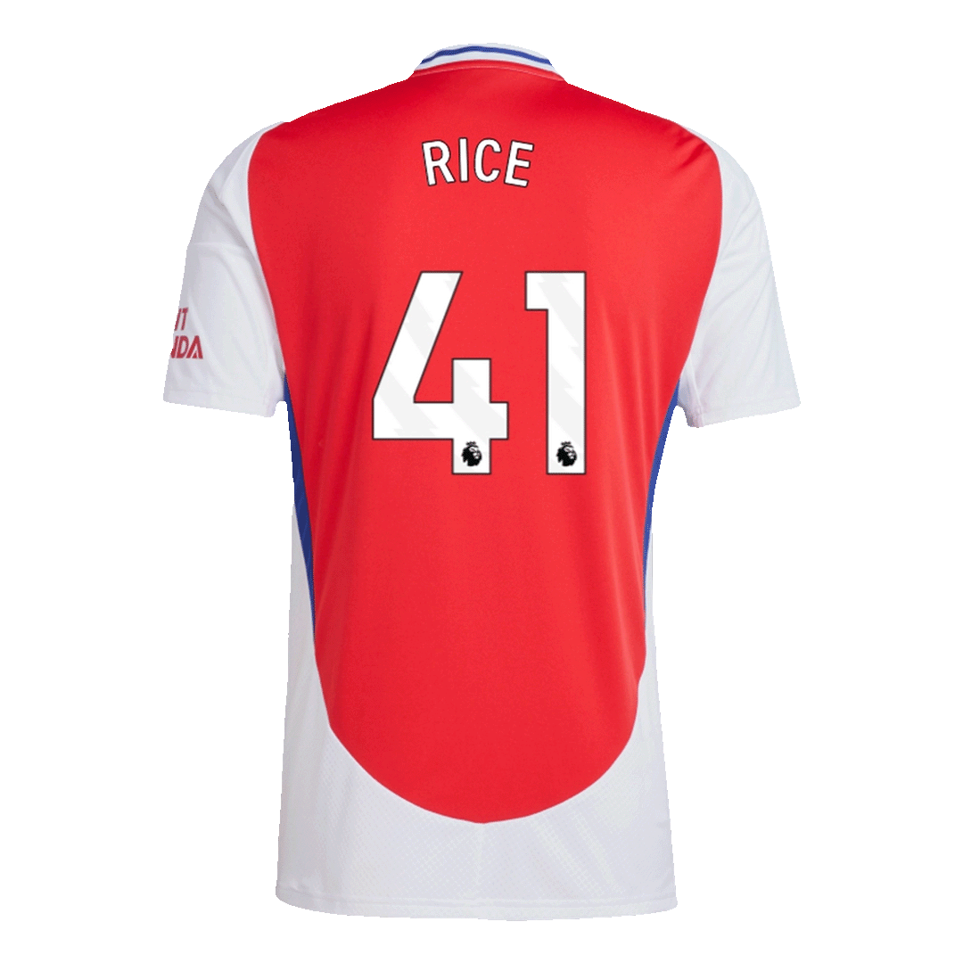 RICE #41 Arsenal Home Soccer Jersey - Soccerdeal