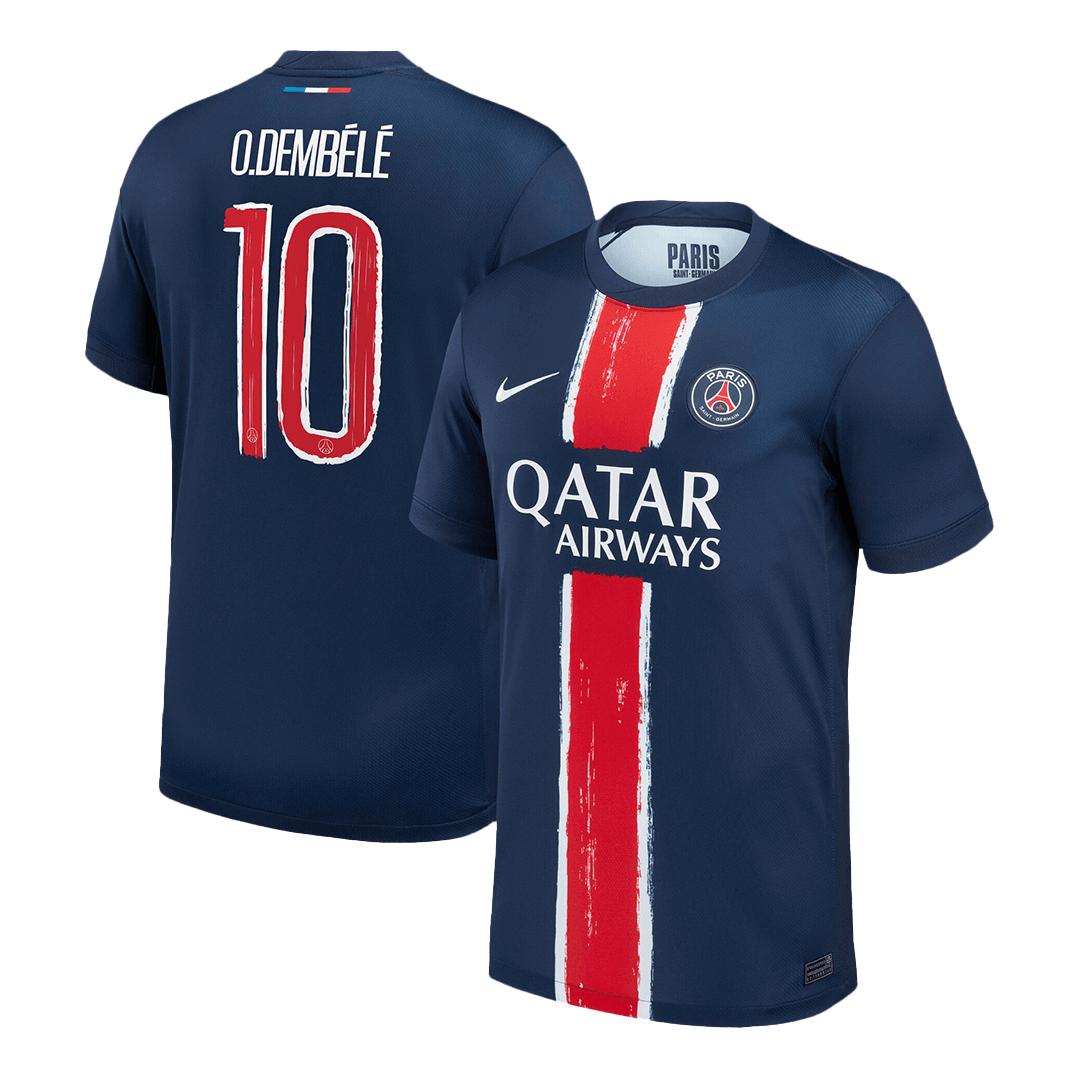 O.DEMBÉLÉ #10 PSG Home Soccer Jersey -UCL - Soccerdeal