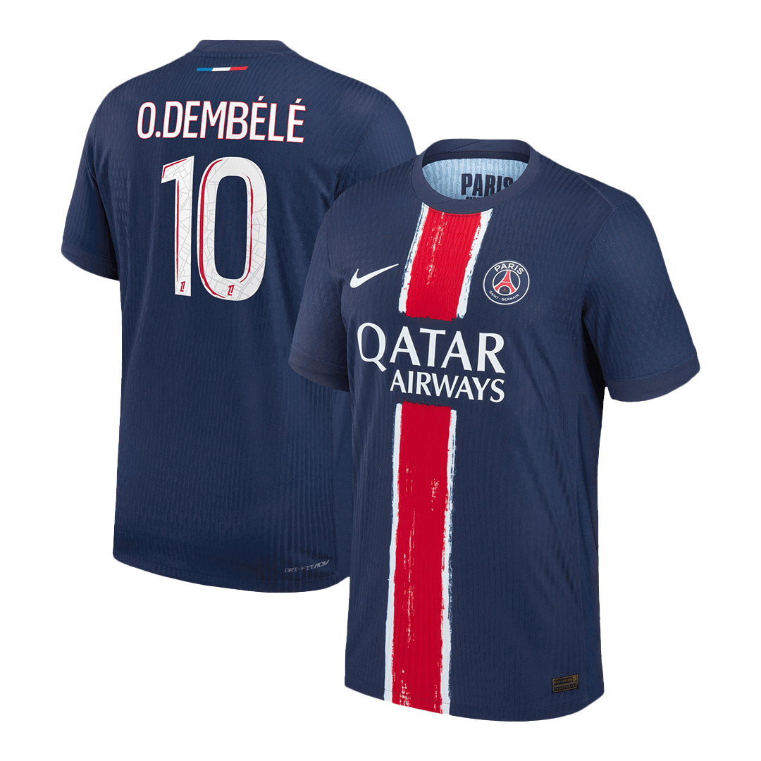 Authentic O.DEMBÉLÉ #10 PSG Home Soccer Jersey - Soccerdeal