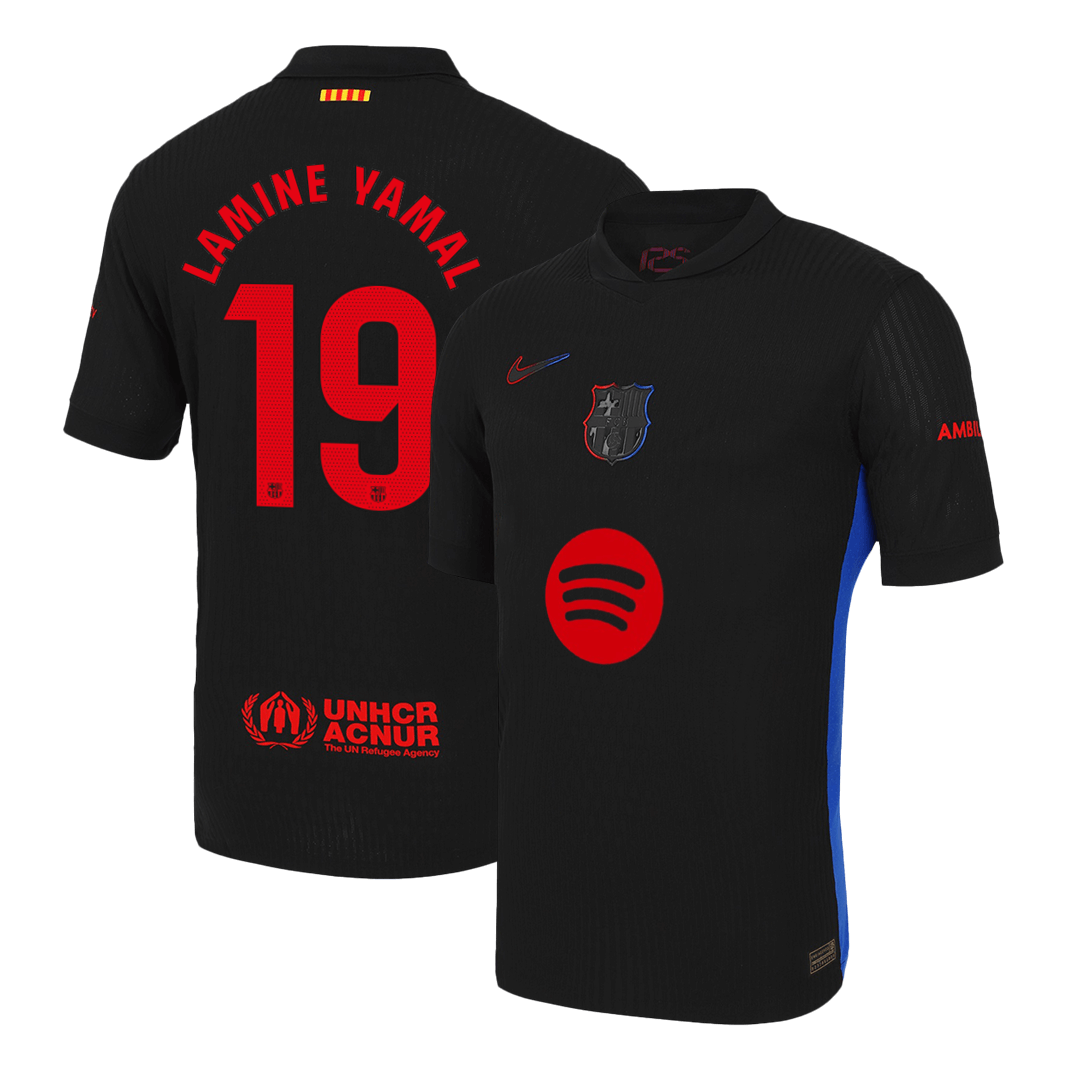 LAMINE YAMAL #19 Barcelona Away Soccer Jersey Player Version - Soccerdeal