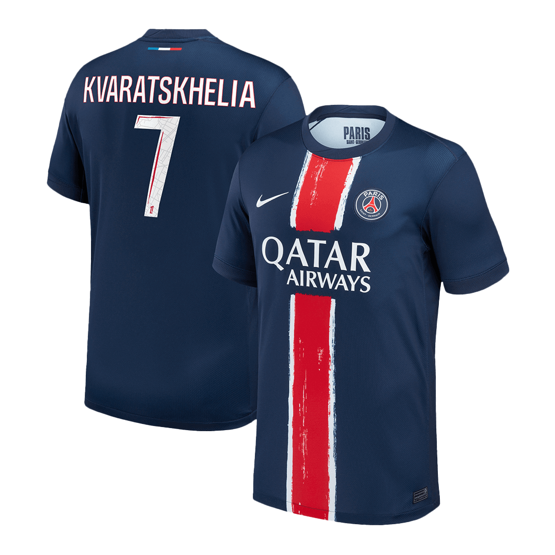 KVARATSKHELIA #7 PSG Home Soccer Jersey - Soccerdeal