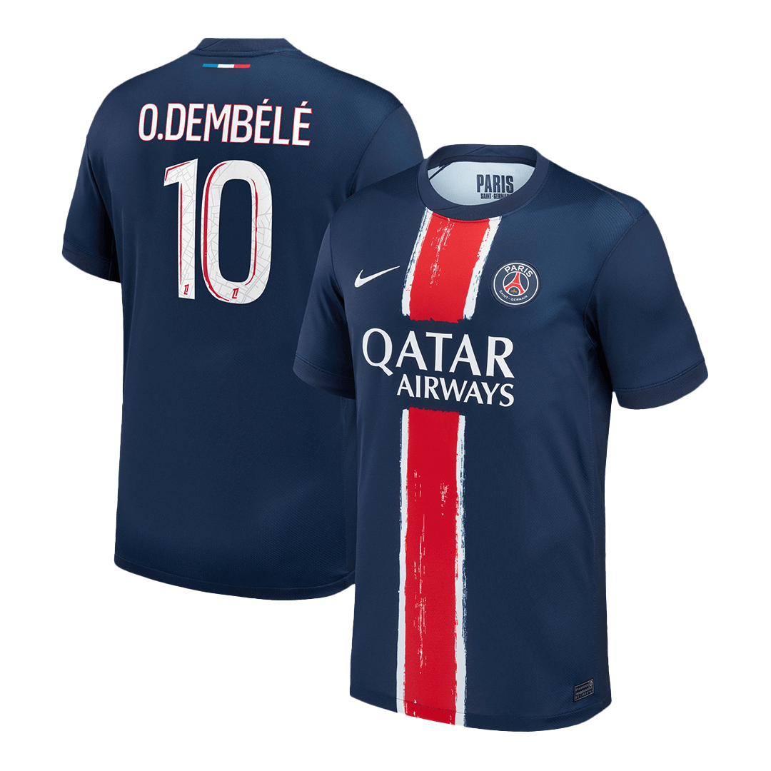 O.DEMBÉLÉ #10 PSG Home Soccer Jersey - Soccerdeal