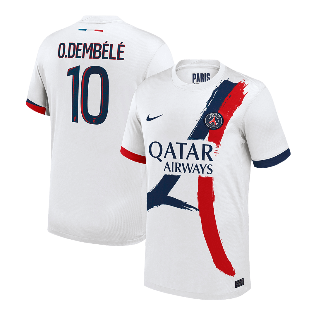 O.DEMBÉLÉ #10 PSG Away Soccer Jersey - Soccerdeal