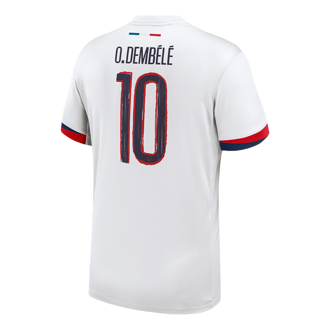 O.DEMBÉLÉ #10 PSG Away Soccer Jersey - UCL - Soccerdeal