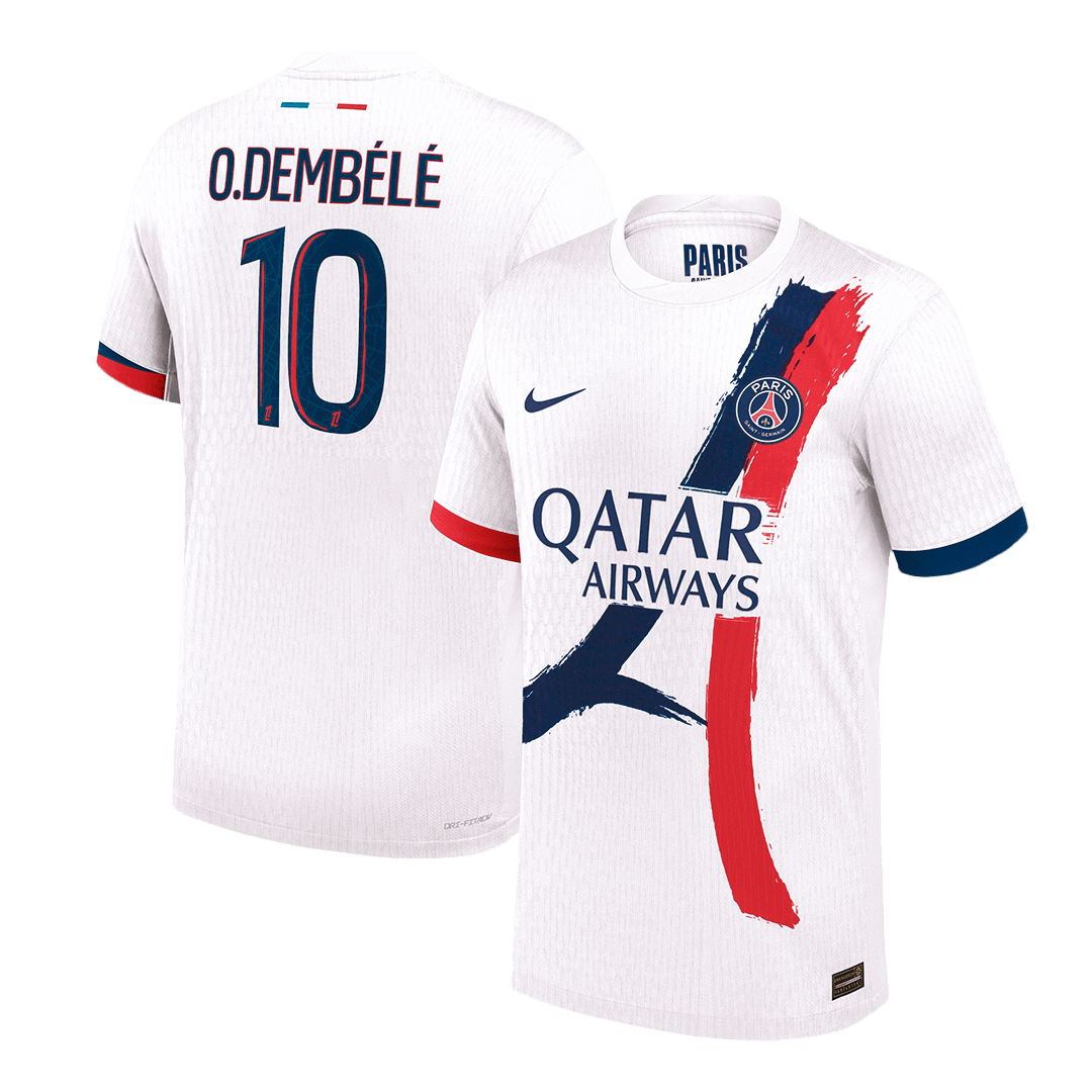 Authentic O.DEMBÉLÉ #10 PSG Away Soccer Jersey - Soccerdeal