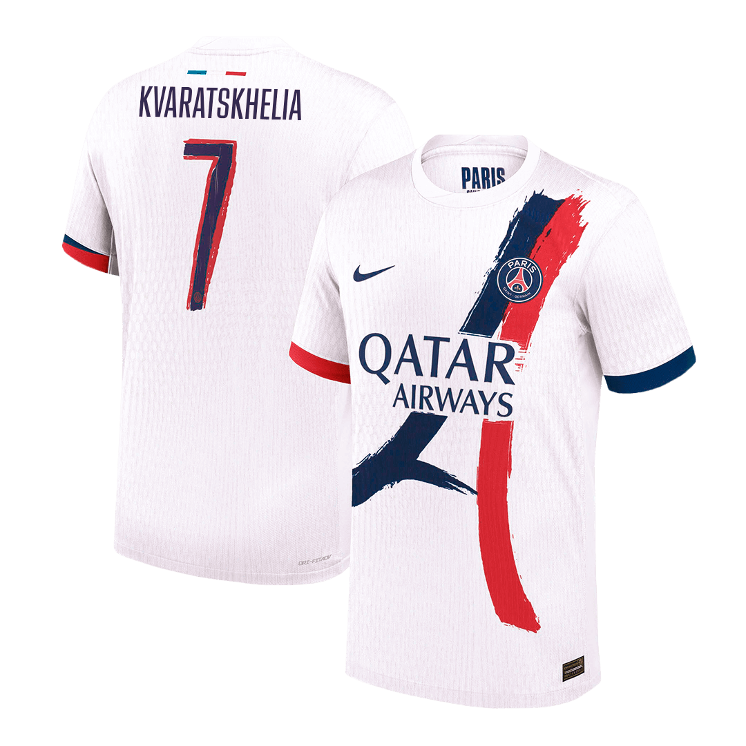 Authentic KVARATSKHELIA #7 PSG Away Soccer Jersey - UCL - Soccerdeal