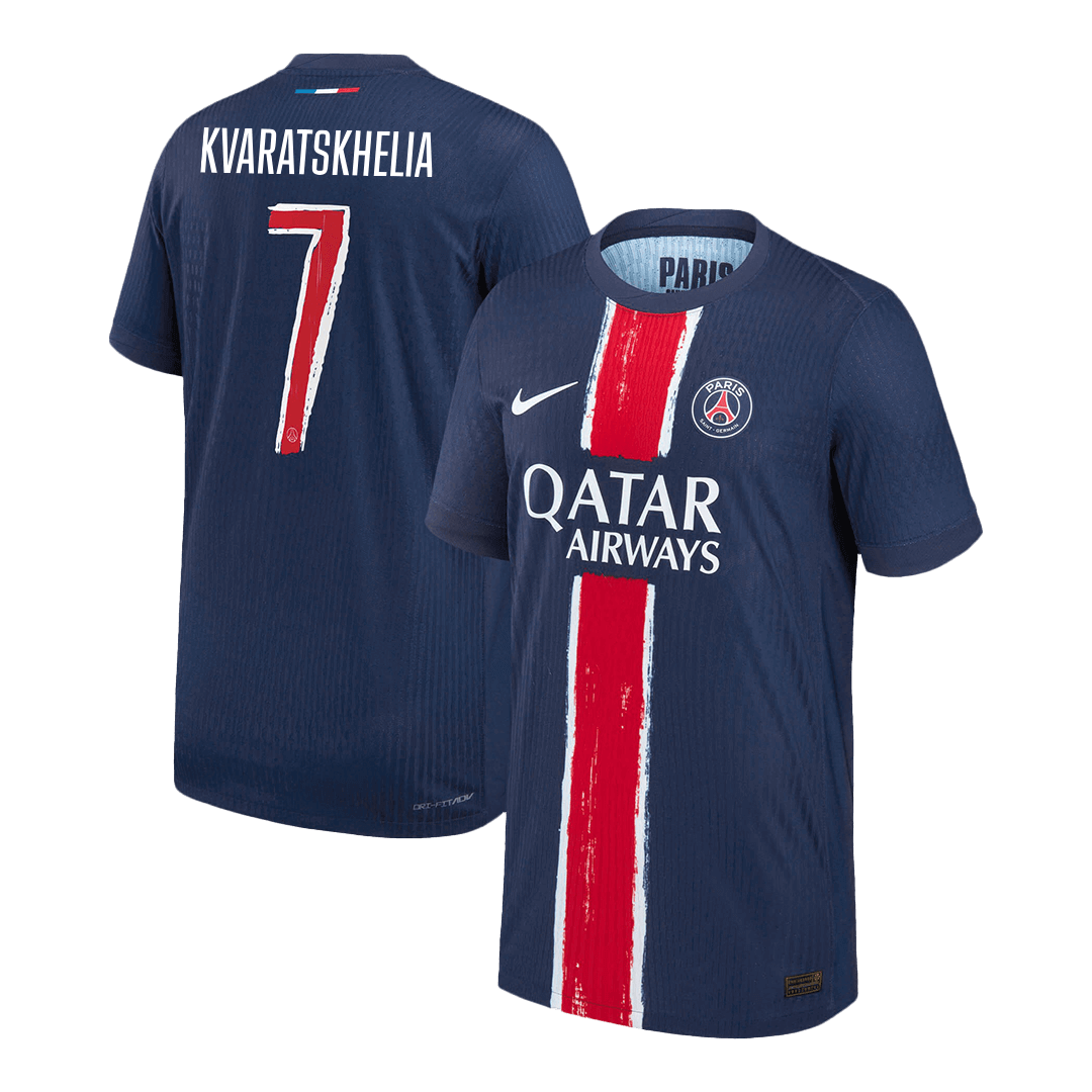 Authentic KVARATSKHELIA #7 PSG Home Soccer Jersey - UCL - Soccerdeal
