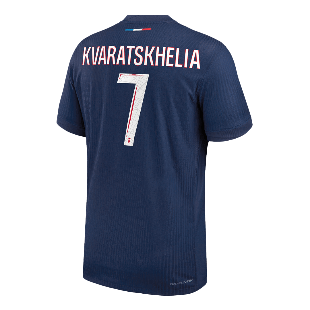 Authentic KVARATSKHELIA #7 PSG Home Soccer Jersey - Soccerdeal