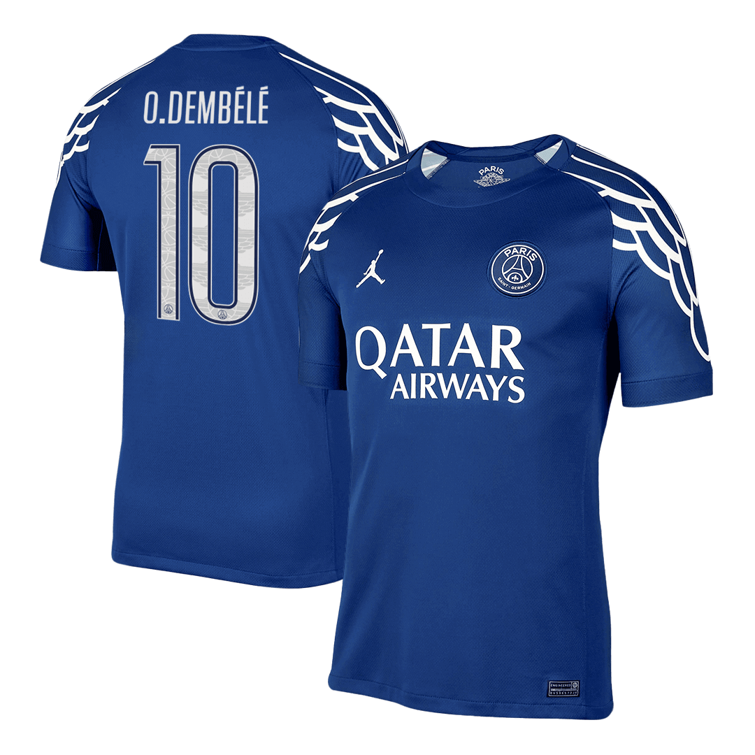 O.DEMBÉLÉ #10 PSG Fourth Away Soccer Jersey -UCL - Soccerdeal