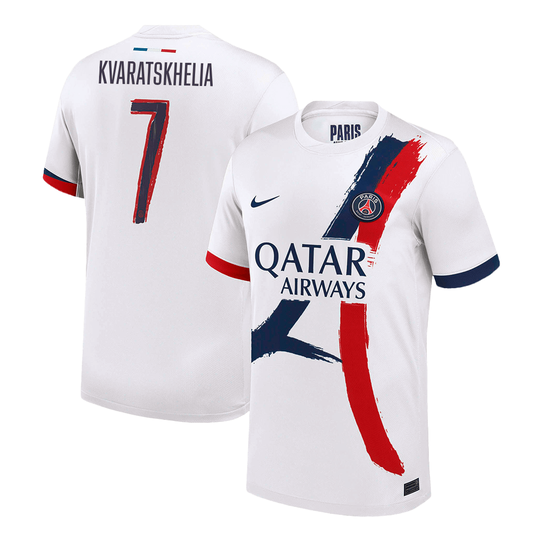 KVARATSKHELIA #7 PSG Away Soccer Jersey - UCL - Soccerdeal