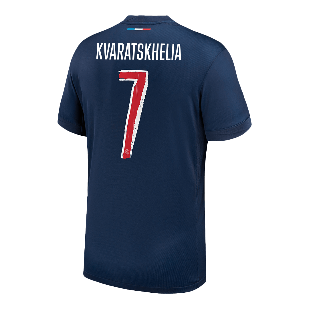 KVARATSKHELIA #7 PSG Home Soccer Jersey -UCL - Soccerdeal