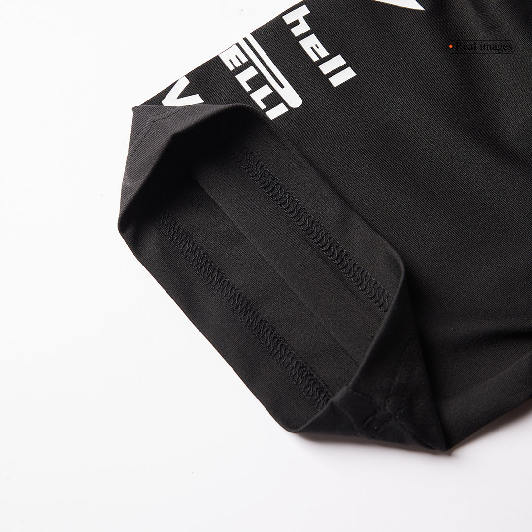 Mercedes AMG Petronas F1 Team Polo 2025 Black - Soccerdeal