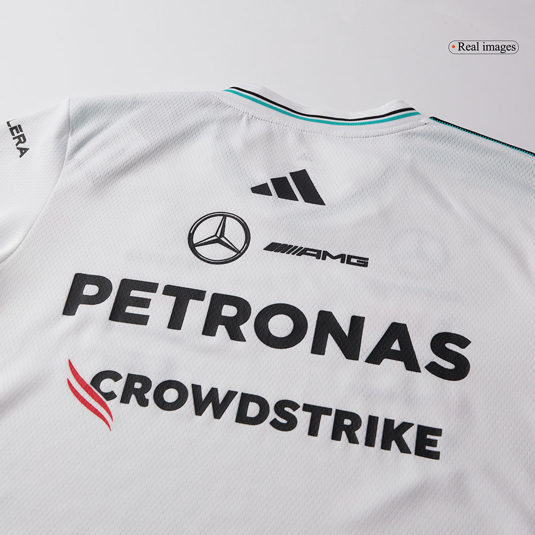 Mercedes AMG Petronas F1 Shirt 2025 White - Soccerdeal