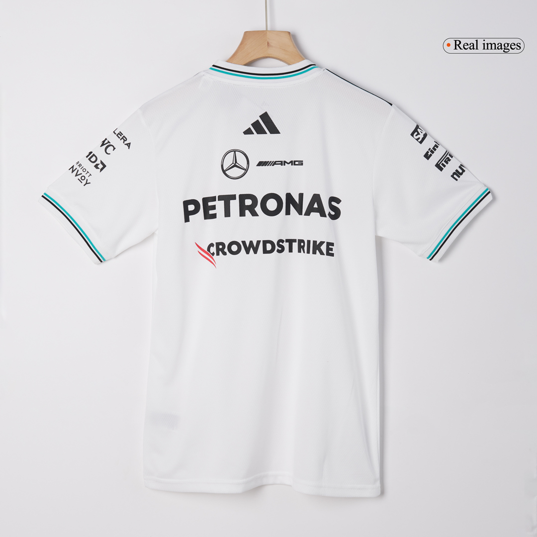 Mercedes AMG Petronas F1 Shirt 2025 White - Soccerdeal