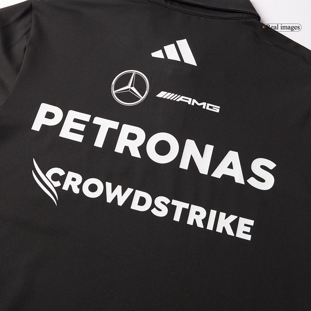 Mercedes AMG Petronas F1 Team Polo 2025 Black - Soccerdeal