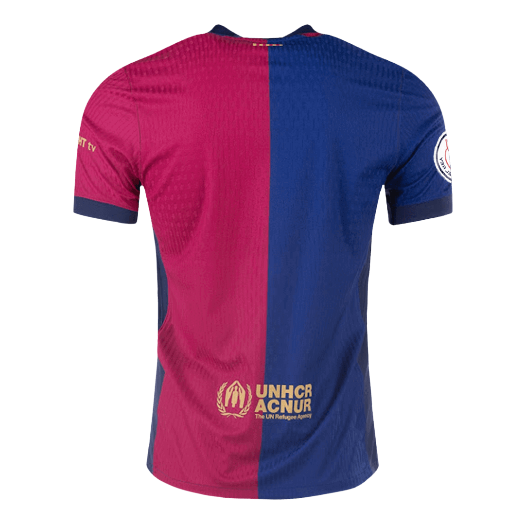 Barcelona Home Soccer Jersey - Copa del Rey Final Player Version - Soccerdeal