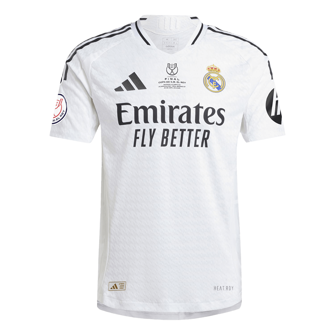 Real Madrid Home Soccer Jersey - Copa del Rey Final Player Version - Soccerdeal