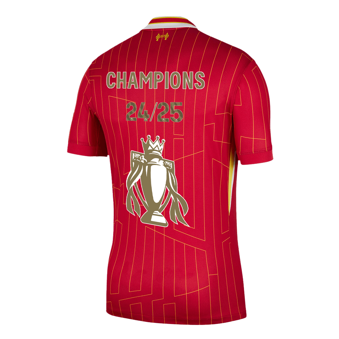 Liverpool Home Soccer Jersey CHAMPIONS 24/25 - Soccerdeal