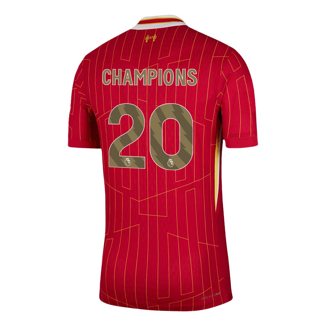 CHAMPIONS #20 Liverpool Home Soccer Jersey Player Version - Soccerdeal