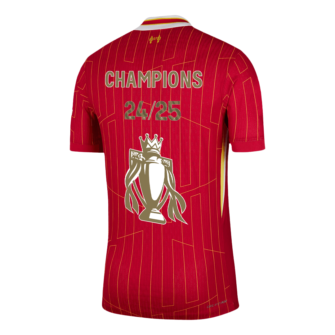 Liverpool Home Soccer Jersey CHAMPIONS 24/25 Player Version - Soccerdeal