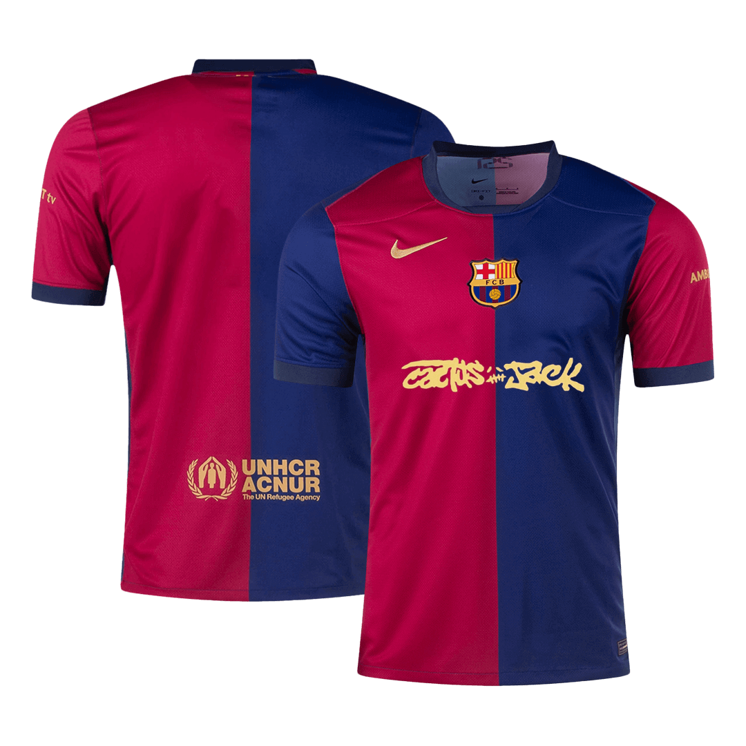 Barcelona X Travis Scott Home Soccer Jersey - Soccerdeal