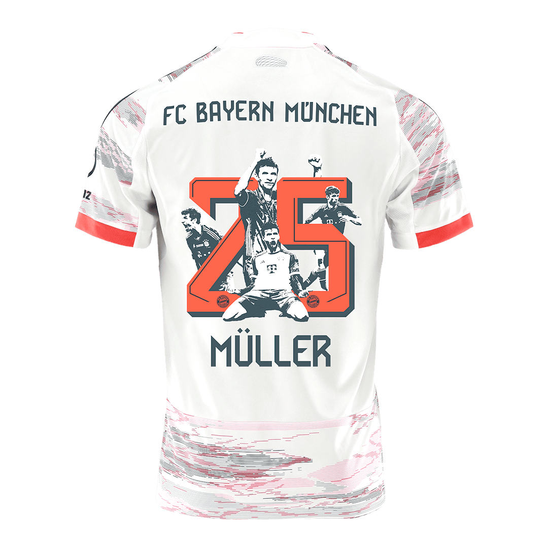 MÜLLER Special #25 Bayern Munich Away Special Soccer Jersey 2025/26 - Soccerdeal