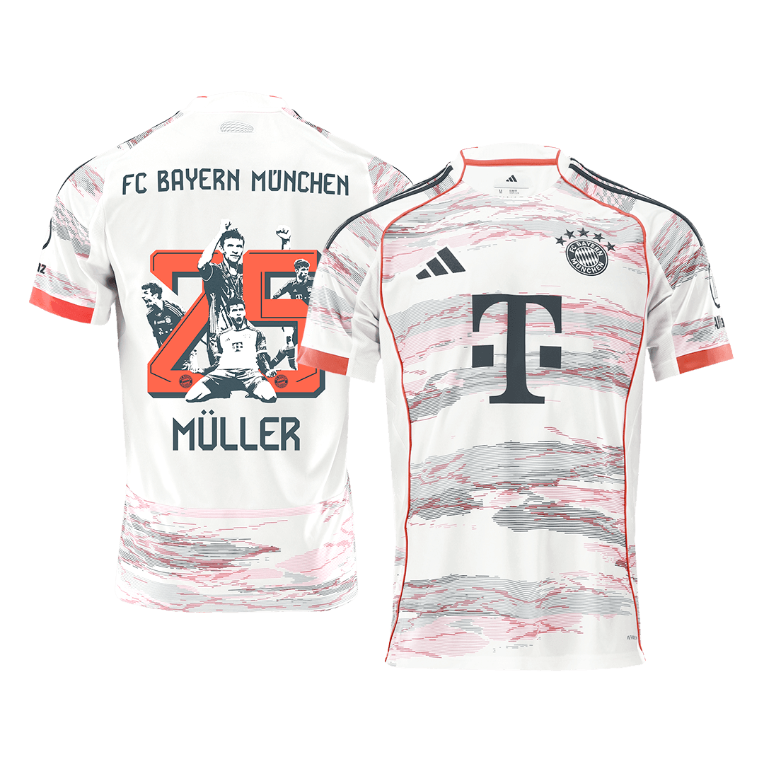 MÜLLER Special #25 Bayern Munich Away Special Soccer Jersey 2025/26 - Soccerdeal