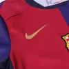 Kid's Barcelona Home Soccer Jersey Kit(Jersey+Shorts+Socks) 2024/25-Spotify Logo Without Text - Soccerdeal