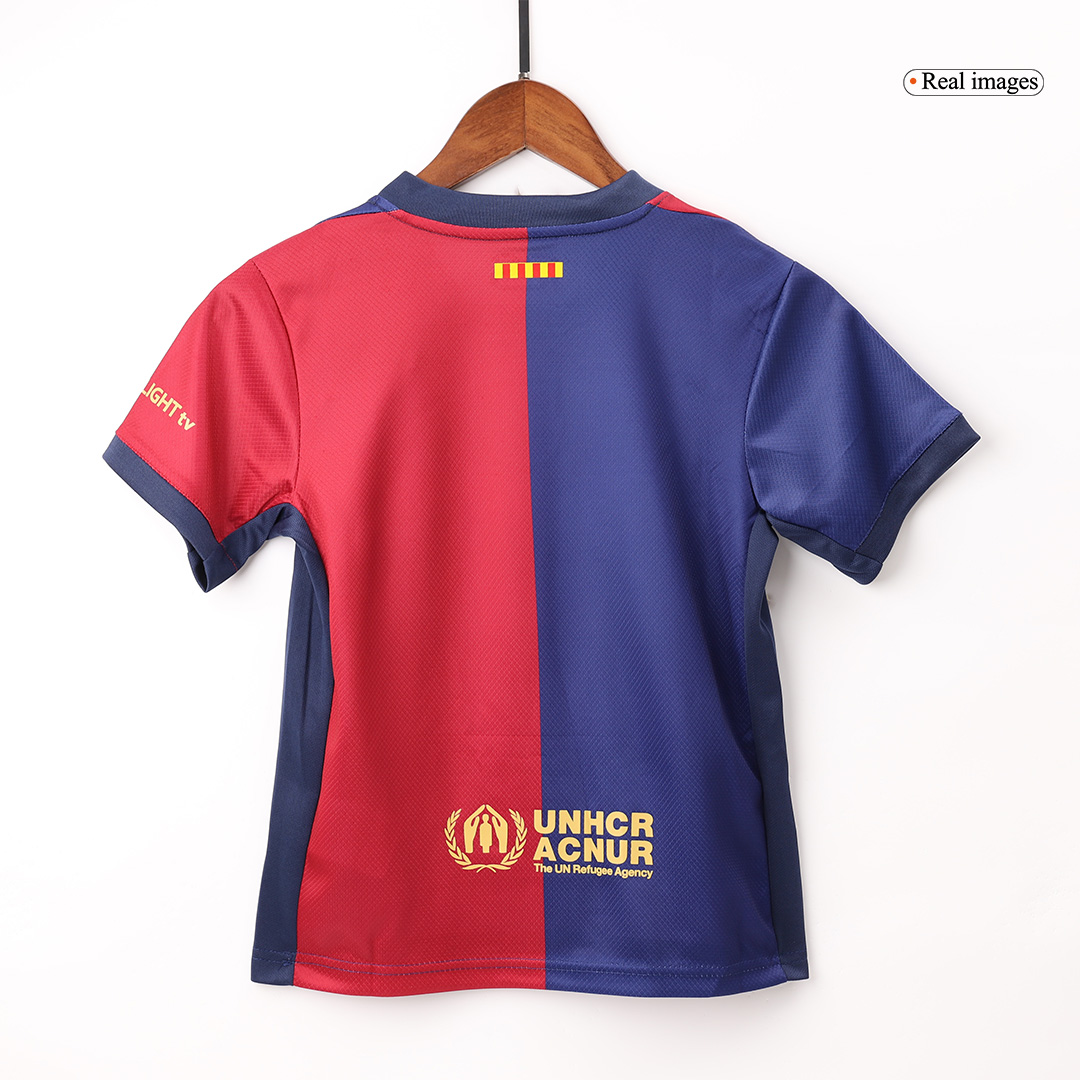 Kid's Barcelona Home Soccer Jersey Kit(Jersey+Shorts) - Soccerdeal
