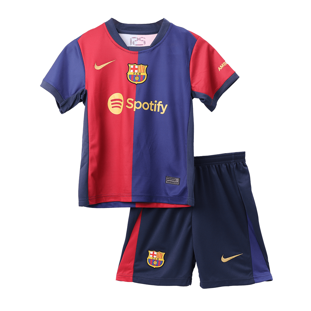 Kid's Barcelona Home Soccer Jersey Kit(Jersey+Shorts+Socks) - Soccerdeal