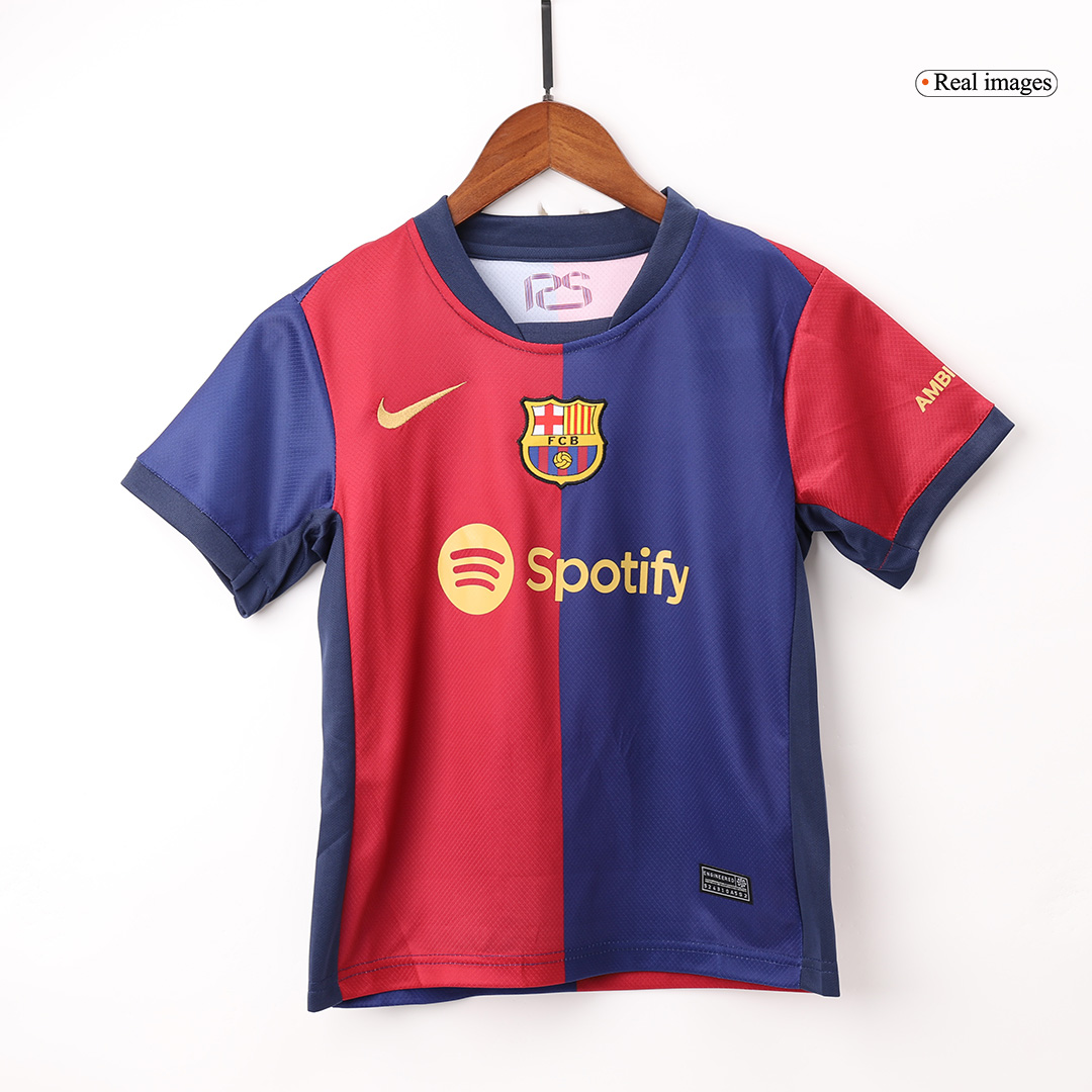 Kid's Barcelona Home Soccer Jersey Kit(Jersey+Shorts) - Soccerdeal
