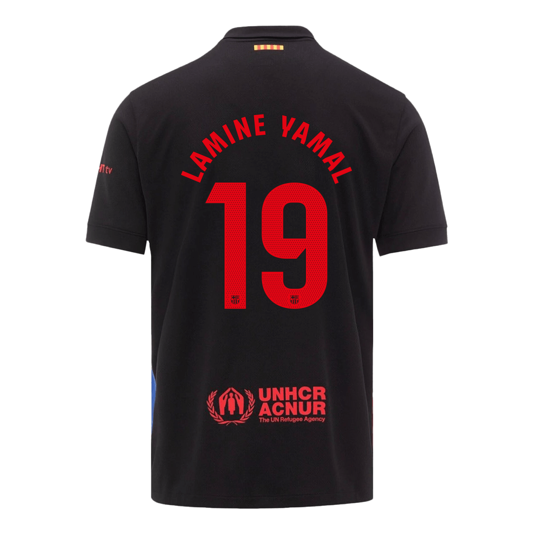 LAMINE YAMAL #19 Barcelona Away Soccer Jersey - Soccerdeal